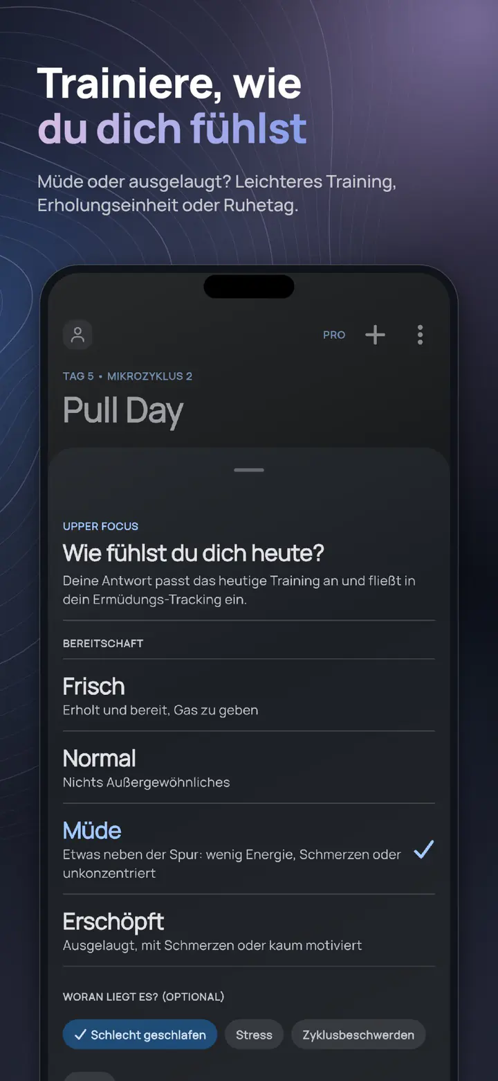 ELVT readiness check-in – train by how you feel, with a session adapted to your day