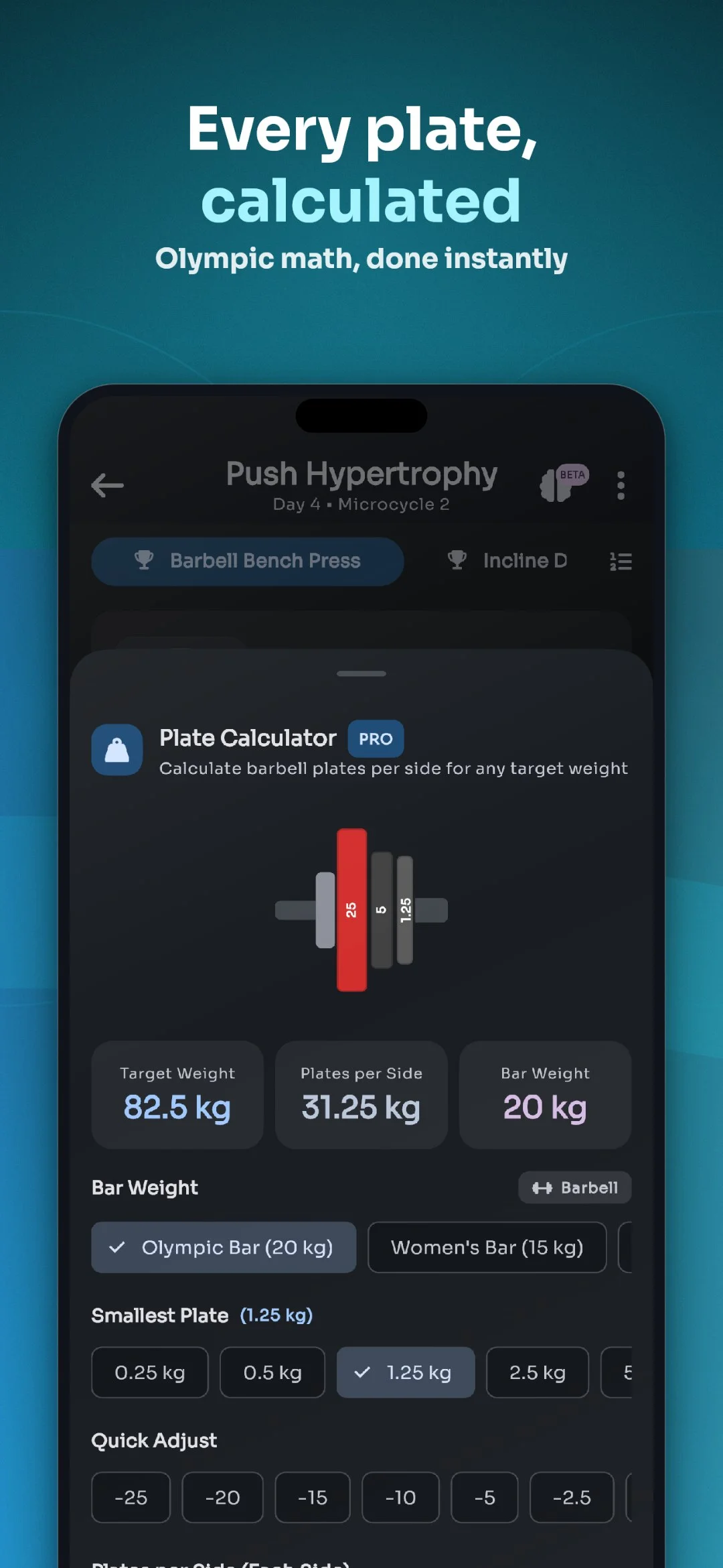 ELVT plate calculator – every plate calculated, Olympic math done instantly