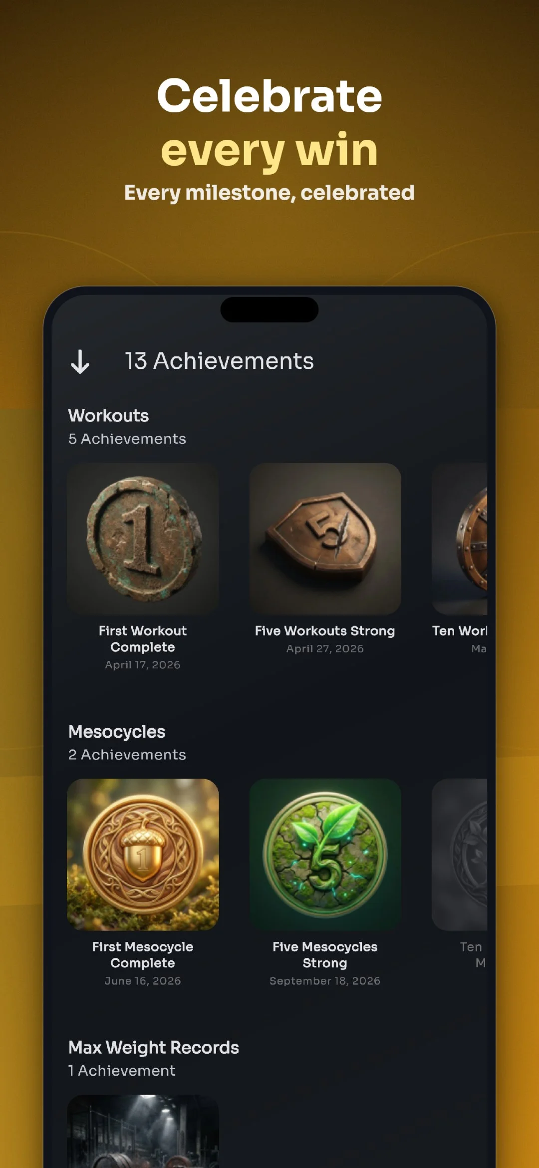 ELVT achievements – celebrate every win with milestones and records