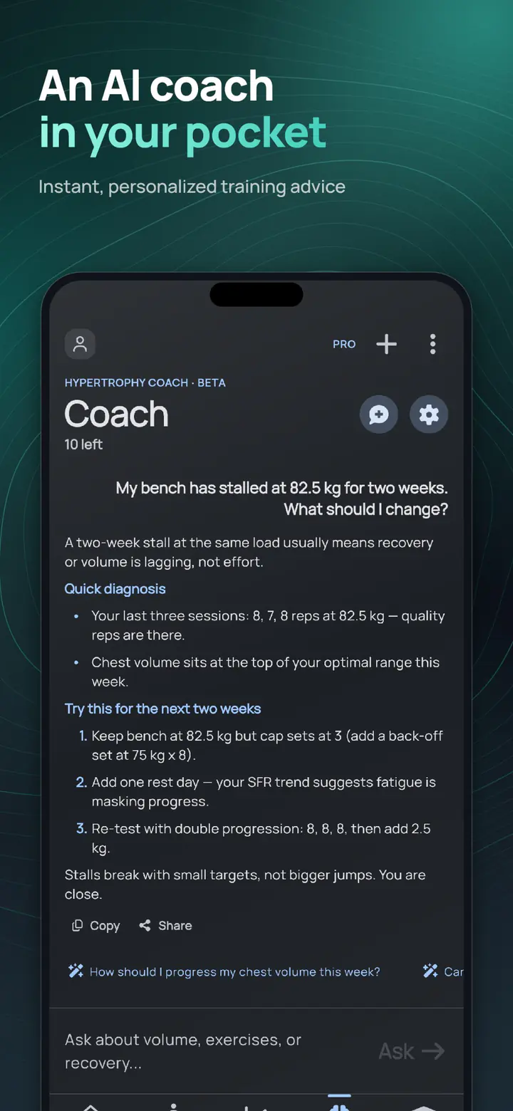 ELVT AI coach – instant, personalized training advice in your pocket