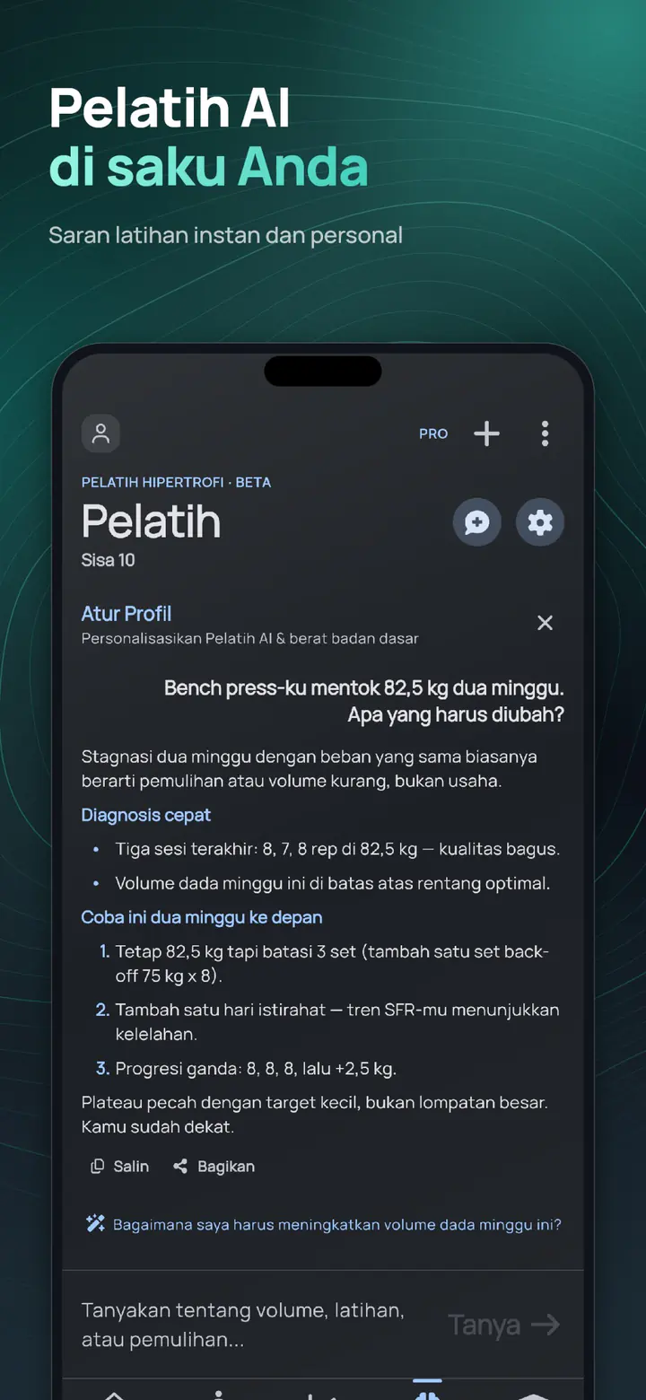 ELVT AI coach – instant, personalized training advice in your pocket