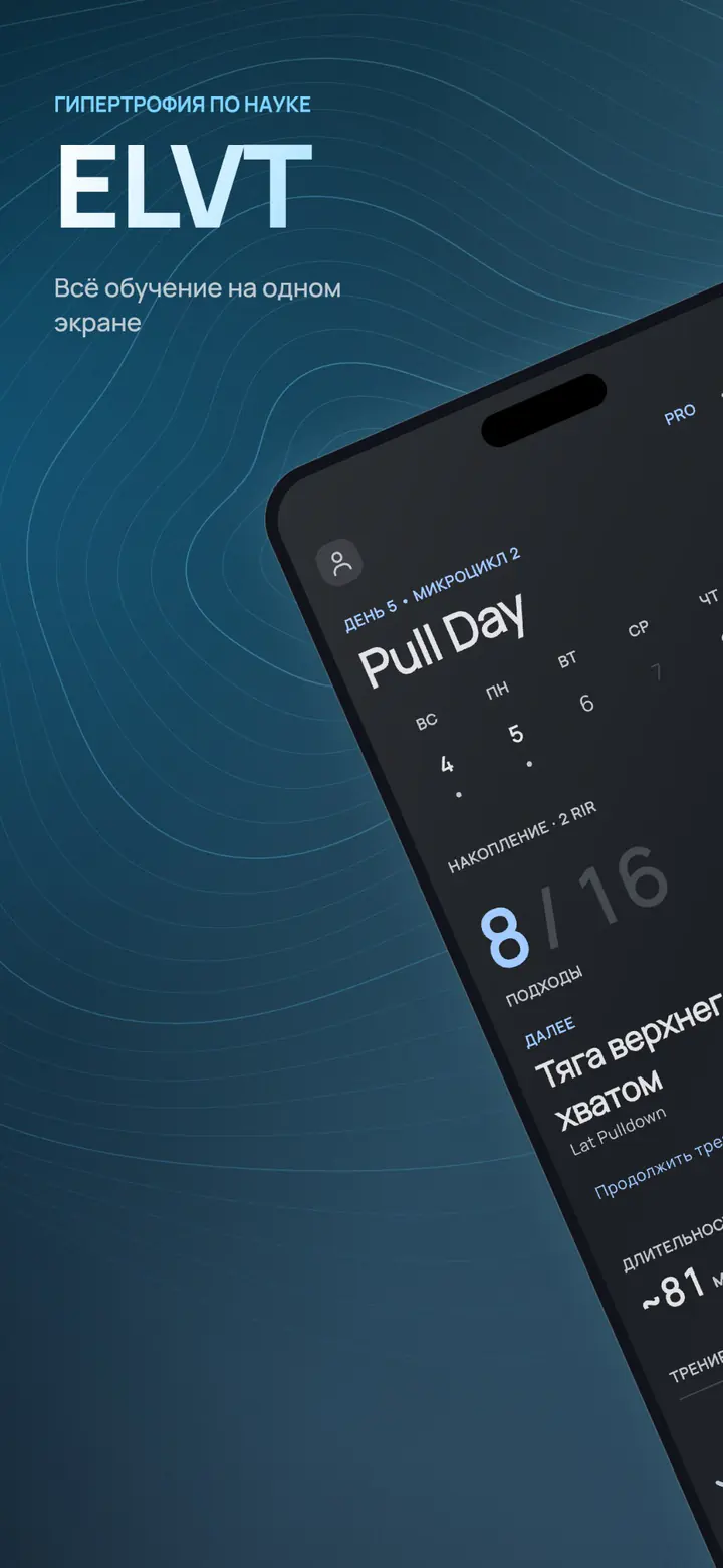 ELVT – Hypertrophy by Design – your entire training, one dashboard